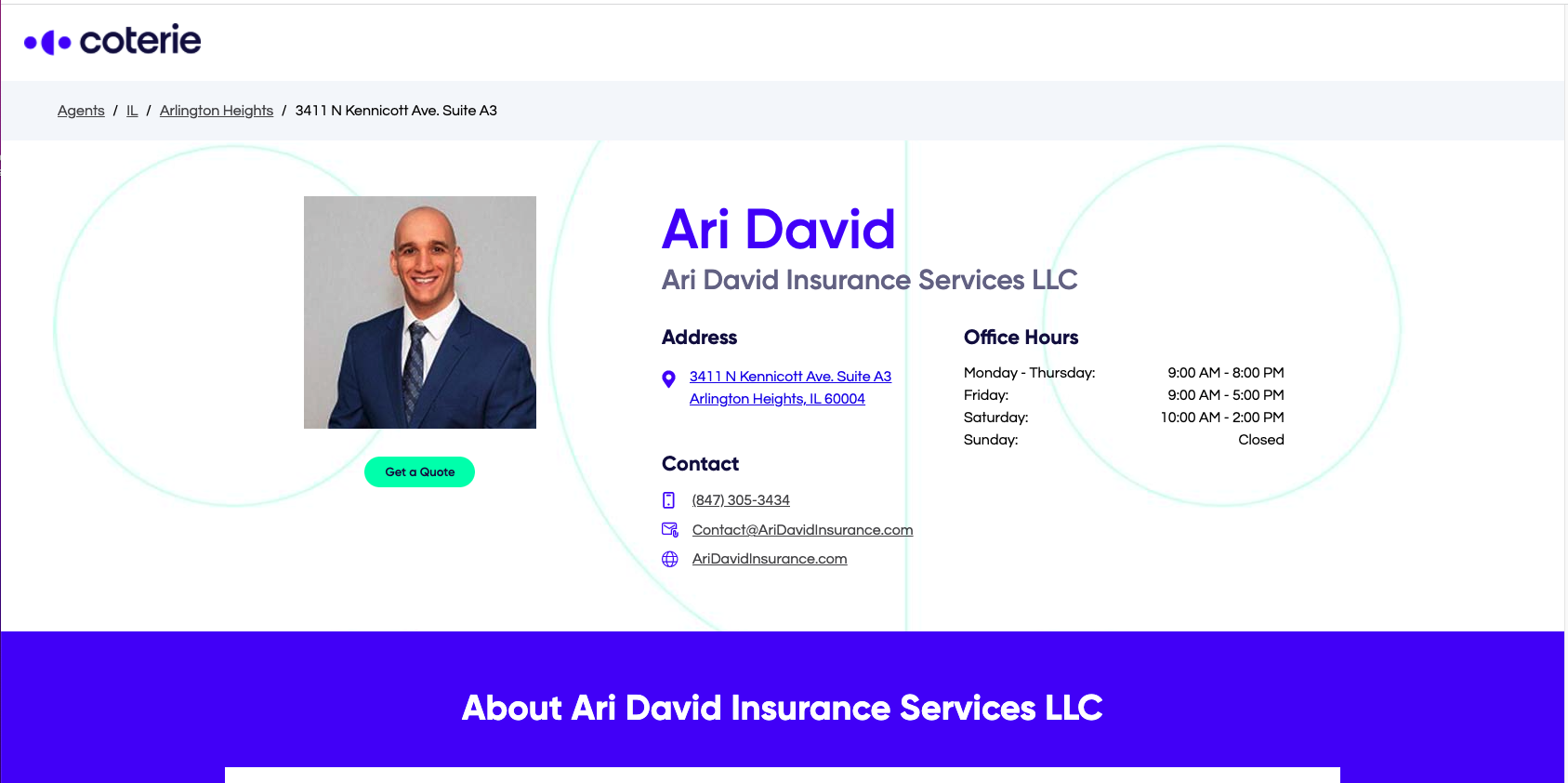 Agent Local page Agent Local page